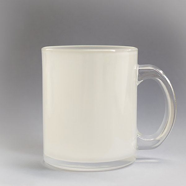 ガラスマグカップ　半透明