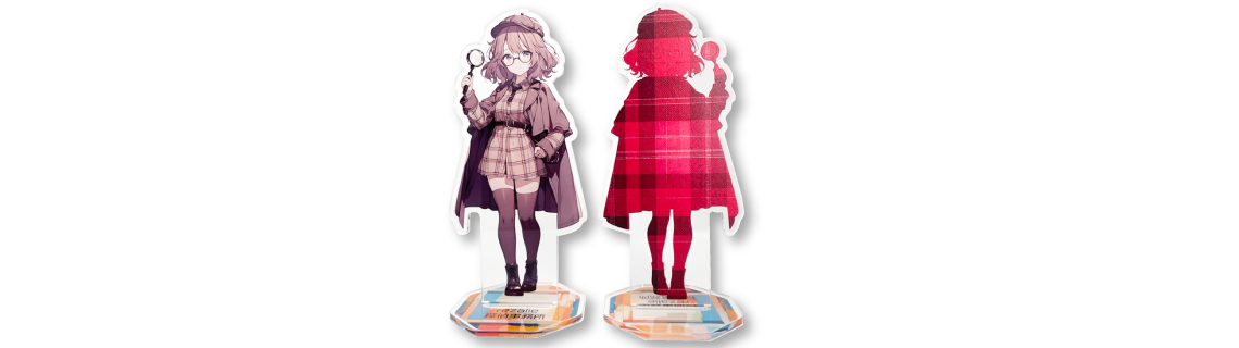 アクリルスタンド　両面印刷　印刷台座