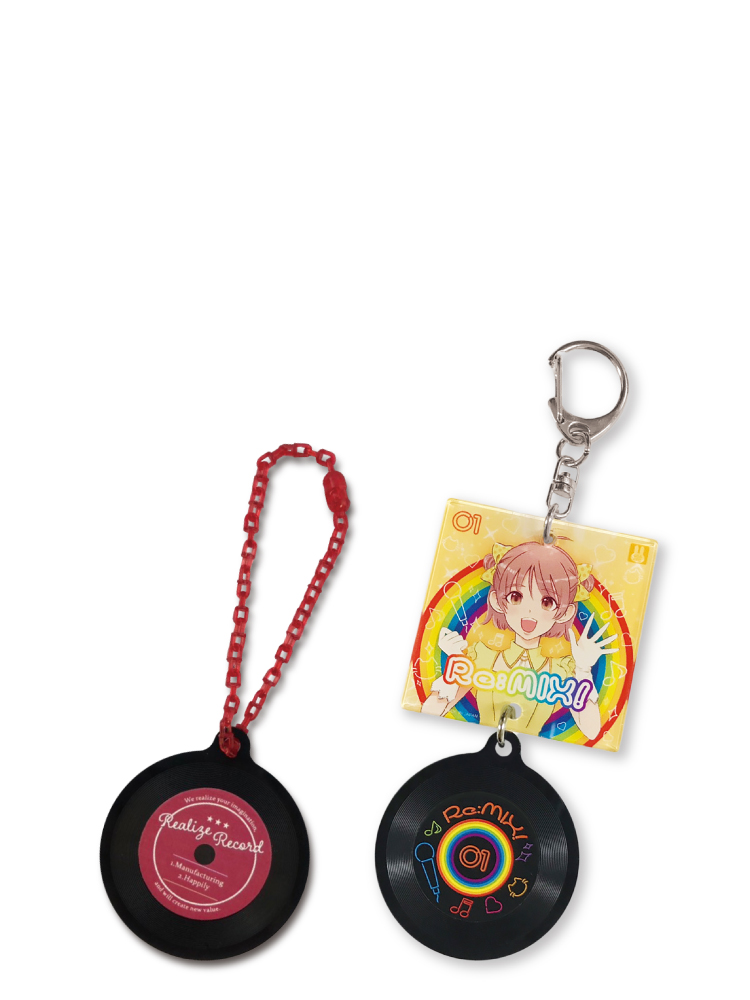 オリジナルレコードキーホルダー 100個（単価155円）から | 日本