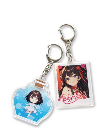 レイヤーアクリルキーホルダー3㎜厚50個（単価314円）から | 日本