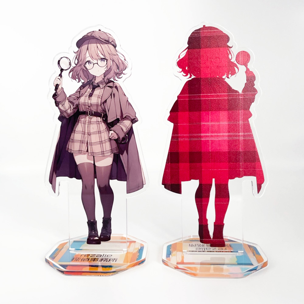 表面と裏面でデザインが異なる場合のアクスタ（左表面/右裏面）