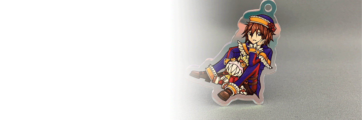 オーロラアクリルキーホルダー