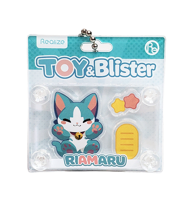 ブリスター風アクリルキーホルダー（固定パーツ）